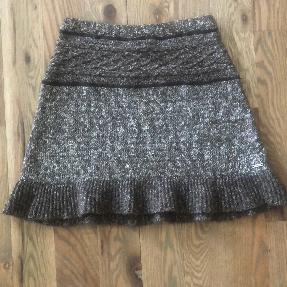 PRANA | Brown cotton, wool, mohair skirt